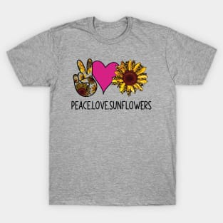 Peace Love Sunflowers T-Shirt